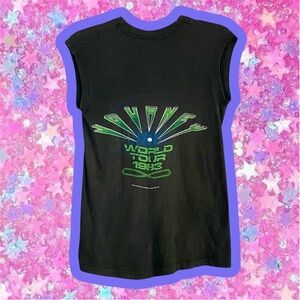 VINTAGE 1983 JOURNEY Concert World Tour Muscle Tshirt Band Tee XS S tank Top